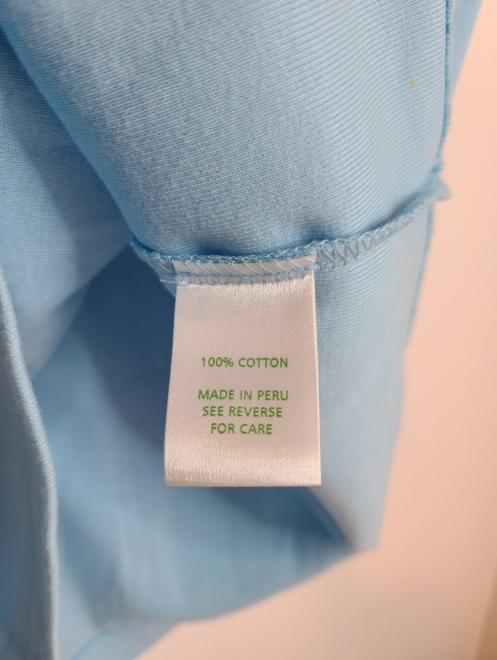 NWT Lilly Pulitzer Janeen Light Blue Classic Cotton V-neck Tee Size Small - Picture 7 of 7